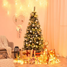 Load image into Gallery viewer, 6 ft Snow Flocked Artificial Christmas Hinged Tree