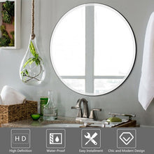 Load image into Gallery viewer, 28" Round Mirror Wall Mounted Bathroom Mirror