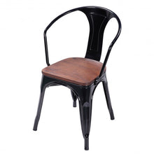 Load image into Gallery viewer, Set of 2 Tolix Style Armchair-Black