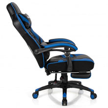 Load image into Gallery viewer, Adjustable Gaming Chair with Footrest for Home Office-Blue