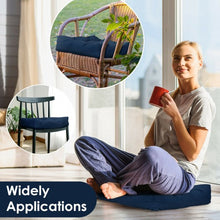 Load image into Gallery viewer, 21" x 21" Patio Chair Seat Cushion Pads for Indoor and Outdoor-Navy