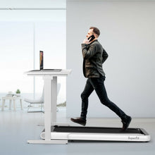 Load image into Gallery viewer, 4.75HP 2 In 1 Folding Treadmill with Remote APP Control-White