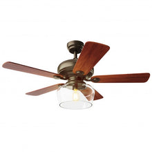 Load image into Gallery viewer, 52" Vintage Ceiling Fan Light with Remote Control Reversible Blades Home Indoor