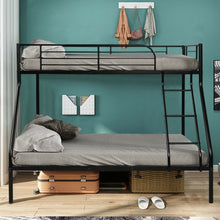 Load image into Gallery viewer, Twin over Full Bunk Sturdy Metal Bed