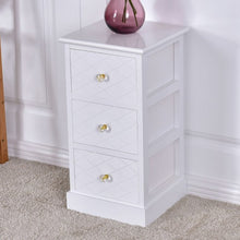 Load image into Gallery viewer, Elegant Wooden Nightstand with 3 Drawers
