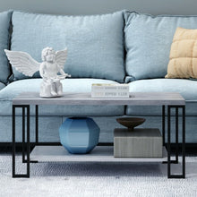 Load image into Gallery viewer, Accent Cocktail Table Coffee Table w/ Storage Shelf-Gray