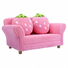Load image into Gallery viewer, BL/PI Kids Strawberry Armrest Chair Sofa-Pink