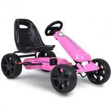 Load image into Gallery viewer, Outdoor Kids 4 Wheel Pedal Powered Riding Kart Car-Pink
