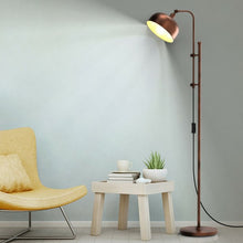 Load image into Gallery viewer, Industrial Floor Standing Pole Lamp with Adjustable Lamp Head