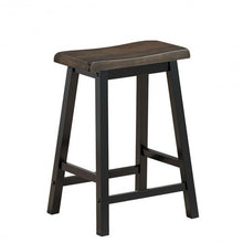 Load image into Gallery viewer, 24" Height Set of 2 Home Kitchen Dining Room Bar Stools-Brown
