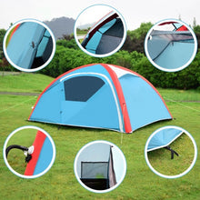 Load image into Gallery viewer, 3 Persons Inflatable Camping Waterproof Tent with Bag And Pump