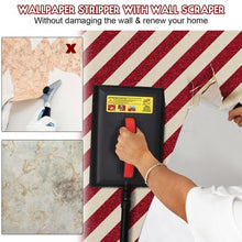 Load image into Gallery viewer, 1500 W Chemical-free Wallpaper Removal Steamer with 1 Gallon Reservoir