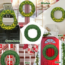 Load image into Gallery viewer, 48" Pre-lit Cordless Artificial Christmas Wreath