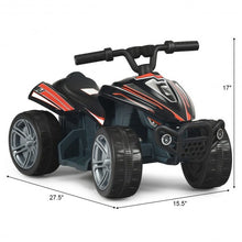 Load image into Gallery viewer, Kids 4-Wheeler ATV Quad Battery Powered Ride On Car-Black