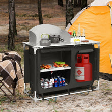 Load image into Gallery viewer, Portable Camp Kitchen and Sink Table