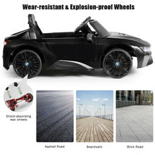 Load image into Gallery viewer, 12V Licensed BMW I8 Kids Ride On Car-Black