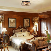 Load image into Gallery viewer, Semi Flush Mount Ceiling Light with Industrial Retro Design