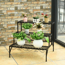 Load image into Gallery viewer, 3 Tiers Metal Decorative Plant Stand