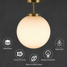 Load image into Gallery viewer, Globe Ceiling Lamp with Acrylic Lamp Shade Bedroom