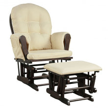 Load image into Gallery viewer, Baby Nursery Relax Rocker Rocking Chair Glider and Ottoman Set-Beige