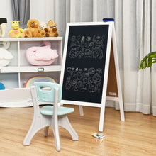 Load image into Gallery viewer, A-Frame Chalkboard Sign with Eraser & Chalk-White