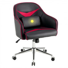Load image into Gallery viewer, Office Chair Adjustable Height with Massage Lumbar Support-Red