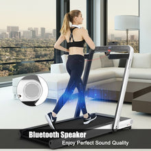 Load image into Gallery viewer, 4.75HP 2 In 1 Folding Treadmill with Remote APP Control-White