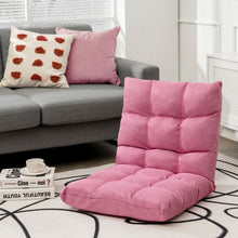 Load image into Gallery viewer, 14-Position Adjustable Folding Lazy Gaming Sofa-Pink
