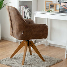 Load image into Gallery viewer, Mid Century Hot-Stamping Cloth Swivel Accent Chair