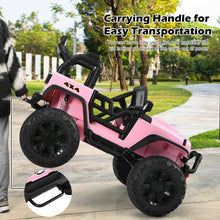 Load image into Gallery viewer, 12V Kids Ride On Truck RC Motorized Car with Spring Suspension and MP3 -Pink