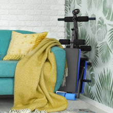 Load image into Gallery viewer, Multi-Functional Foldable Weight Bench Adjustable Sit-up Board with Monitor-Blue