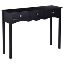 Load image into Gallery viewer, Hall table Side Table w/ 3 Drawers-Black