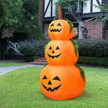 Load image into Gallery viewer, 6FT Halloween Inflatable Stacked Pumpkins