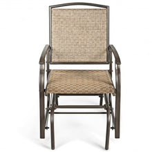 Load image into Gallery viewer, Steel Frame Garden Swing Single Glider Chair Rocking Seating