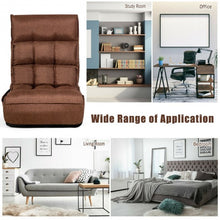 Load image into Gallery viewer, 4-Position Adjustable Floor Chair Folding Lazy Sofa