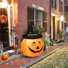 Load image into Gallery viewer, 4' Halloween Inflatable Pumpkin Lantern with Hat