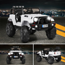 Load image into Gallery viewer, 12V Kids Remote Control Riding Truck Car with LED Lights-White