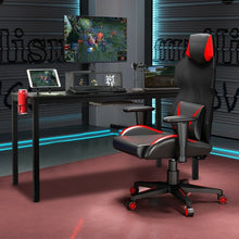 Load image into Gallery viewer, 55" Ergonomic Gaming Desk w/ Monitor Shelf