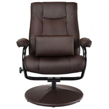 Load image into Gallery viewer, Recliner Chair Swivel Armchair Lounge-Brown