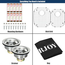 Load image into Gallery viewer, 32" Stainless Steel Double Bowl Kitchen Sink