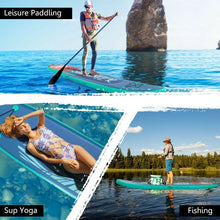 Load image into Gallery viewer, 10 Feet Inflatable Stand Up Paddle Board with Backpack Leash Aluminum Paddle-M