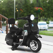 Load image into Gallery viewer, 6V Kids Ride On Vespa Scooter Motorcycle for Toddler-Black