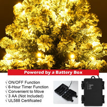 Load image into Gallery viewer, 24" Pre-Lit Snow Flocked Tabletop LED Light Christmas Tree