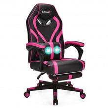 Load image into Gallery viewer, Computer Massage Gaming Recliner Chair with Footrest-Pink