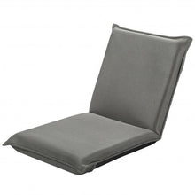 Load image into Gallery viewer, Adjustable 6 position Folding Lazy Man Sofa Chair Floor Chair-Gray