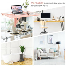 Load image into Gallery viewer, Space Saver Folding Wall-Mounted Drop-Leaf Table-Pink