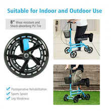 Load image into Gallery viewer, Medical Steerable Knee Walker with Dual Braking System-Blue