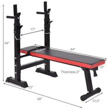 Load image into Gallery viewer, Adjustable Folding Weight Lifting Flat Incline Bench