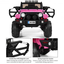 Load image into Gallery viewer, 12V Kids Remote Control Riding Truck Car with LED Lights-Pink