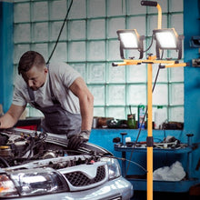 Load image into Gallery viewer, 100 W 10 000 lm LED Dual-Head Work Light with Stand